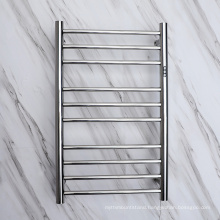 Stainless Steel Ladder Electric Heated Towel Rail Radiator With Time  Control Switch